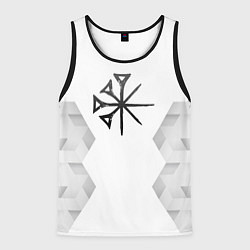 Майка-безрукавка мужская Nightwish white poly, цвет: 3D-черный