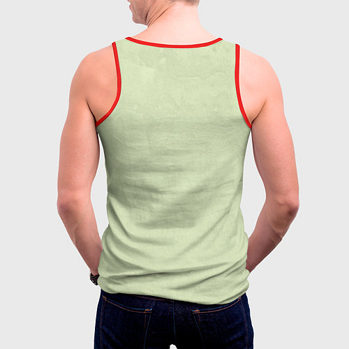Мужская майка без рукавов Злой кролик 2025 / 3D-Красный – фото 4