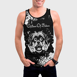 Майка-безрукавка мужская Children of Bodom рок пес, цвет: 3D-черный — фото 2