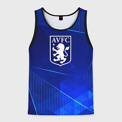 Майка-безрукавка мужская Aston Villa blue poly, цвет: 3D-черный