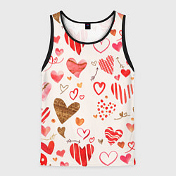Мужская майка без рукавов Любовный паттерн