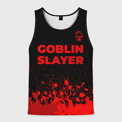 Мужская майка без рукавов Goblin Slayer - red gradient посередине