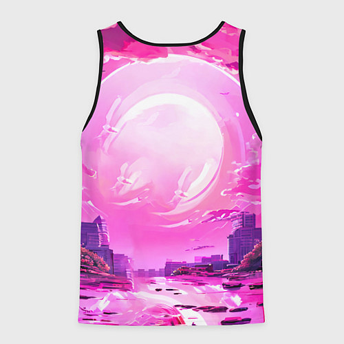 Мужская майка без рукавов Город Атланта Хокс / 3D-Черный – фото 2