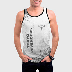 Майка-безрукавка мужская Tokyo Revengers - white gradient вертикально, цвет: 3D-черный — фото 2