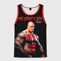 Майка-безрукавка мужская Все дуреют с этой Якудзы, цвет: 3D-красный