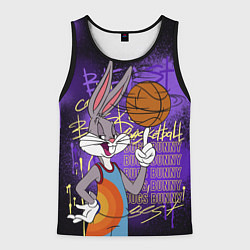 Майка-безрукавка мужская Багз Банни - Looney Tunes, цвет: 3D-черный