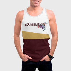 Майка-безрукавка мужская Экстрим сноуборд, цвет: 3D-белый — фото 2