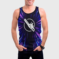 Майка-безрукавка мужская Chainsaw Man neon energy, цвет: 3D-черный — фото 2