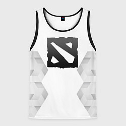 Майка-безрукавка мужская Dota white poly, цвет: 3D-черный
