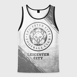 Майка-безрукавка мужская Leicester City - white gradient, цвет: 3D-черный