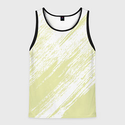 Майка-безрукавка мужская The color is white and yellow, цвет: 3D-черный