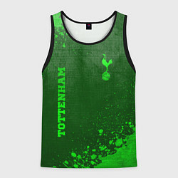 Майка-безрукавка мужская Tottenham - green gradient вертикально, цвет: 3D-черный