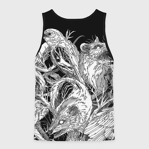 Мужская майка без рукавов Metallica - rats and crows / 3D-Черный – фото 2