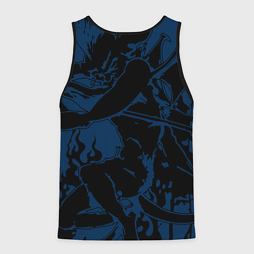 Мужская майка без рукавов Metallica - damn / 3D-Черный – фото 2