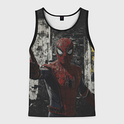 Майка-безрукавка мужская Spider man night, цвет: 3D-черный