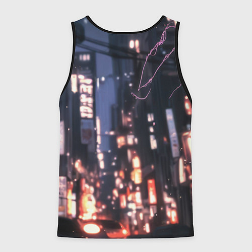 Мужская майка без рукавов Человек паук в черном / 3D-Черный – фото 2