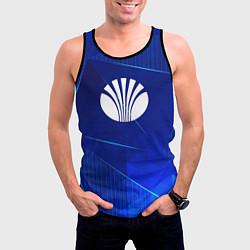 Майка-безрукавка мужская Daewoo blue poly, цвет: 3D-черный — фото 2