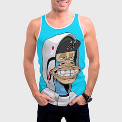 Майка-безрукавка мужская NFT ape in the hood, цвет: 3D-белый — фото 2