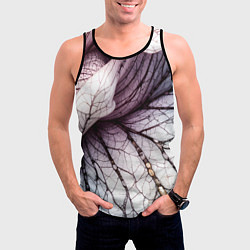 Майка-безрукавка мужская Раскрытый цветок, цвет: 3D-черный — фото 2