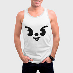 Майка-безрукавка мужская Leebit skzoo, цвет: 3D-белый — фото 2