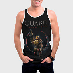 Майка-безрукавка мужская Quake champions - Ranger, цвет: 3D-белый — фото 2