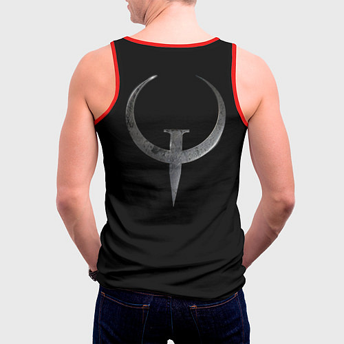Мужская майка без рукавов Quake Champions - Nyx / 3D-Красный – фото 4