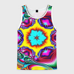 Мужская майка без рукавов Абстракция узор фракталы