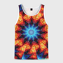 Мужская майка без рукавов Фрактальная узорная абстракция