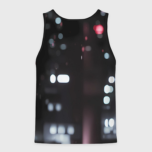Мужская майка без рукавов Человек-паук в красно-черном костюме / 3D-Черный – фото 2
