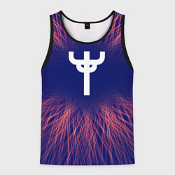 Майка-безрукавка мужская Judas Priest red energy, цвет: 3D-черный