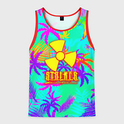 Майка-безрукавка мужская Stalker тропики из гта, цвет: 3D-красный