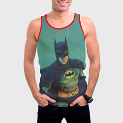 Майка-безрукавка мужская Злой Бэтмен, цвет: 3D-красный — фото 2
