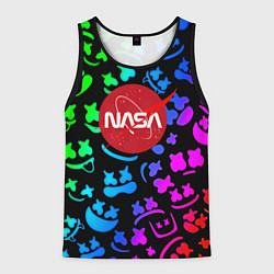 Мужская майка без рукавов Marshmello x NASA gradient