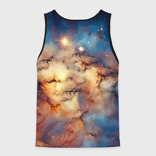 Мужская майка без рукавов Курцхаар и космос / 3D-Черный – фото 2