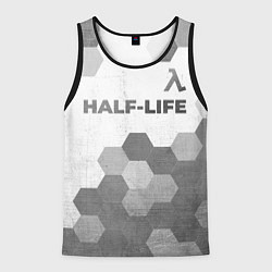 Майка-безрукавка мужская Half-Life - white gradient посередине, цвет: 3D-черный