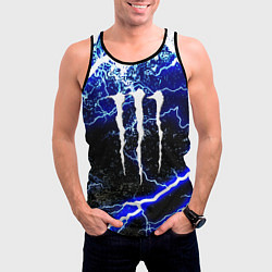Майка-безрукавка мужская Monster storm energy, цвет: 3D-черный — фото 2