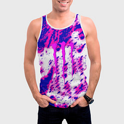 Майка-безрукавка мужская Monster energy краски гранж, цвет: 3D-белый — фото 2