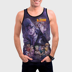 Майка-безрукавка мужская Доктор Камень, цвет: 3D-черный — фото 2