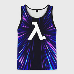 Майка-безрукавка мужская Half-Life neon energy, цвет: 3D-черный