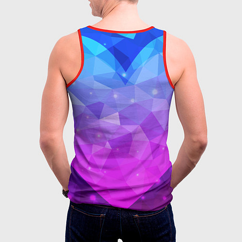 Мужская майка без рукавов Кактус в виде инопланетянина / 3D-Красный – фото 4