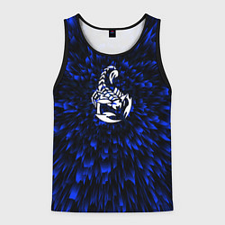 Майка-безрукавка мужская Scorpions blue energy, цвет: 3D-черный