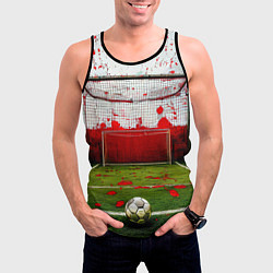 Майка-безрукавка мужская Мини-футбол, цвет: 3D-черный — фото 2