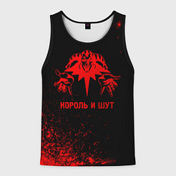 Майка-безрукавка мужская Король и Шут - red gradient, цвет: 3D-черный