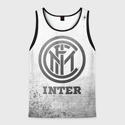 Майка-безрукавка мужская Inter - white gradient, цвет: 3D-черный