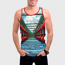 Майка-безрукавка мужская Зал Муай Тай, цвет: 3D-красный — фото 2