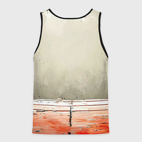 Мужская майка без рукавов Боец боевых искусств / 3D-Черный – фото 2