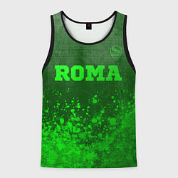 Майка-безрукавка мужская Roma - green gradient посередине, цвет: 3D-черный