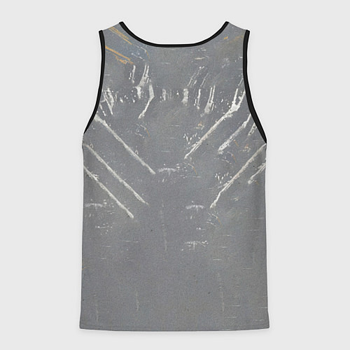 Мужская майка без рукавов Мухаммед Али на сером / 3D-Черный – фото 2