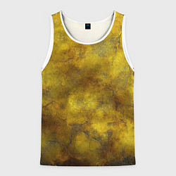 Мужская майка без рукавов Золотая ржавая текстура