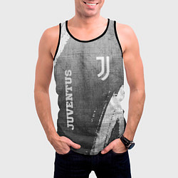 Майка-безрукавка мужская Juventus - grey gradient вертикально, цвет: 3D-черный — фото 2